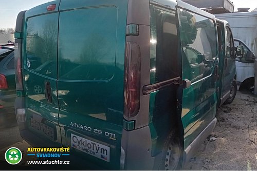 Autovrakoviste Sviadnov Opel Vivaro 2.5 DTI na díly