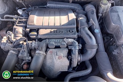 Autovrakoviste Sviadnov Motor 9HZ 1.6 HDi 16V 80kW