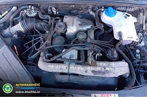Autovrakoviste Sviadnov Audi A4 2.5 TDI quattro na díly